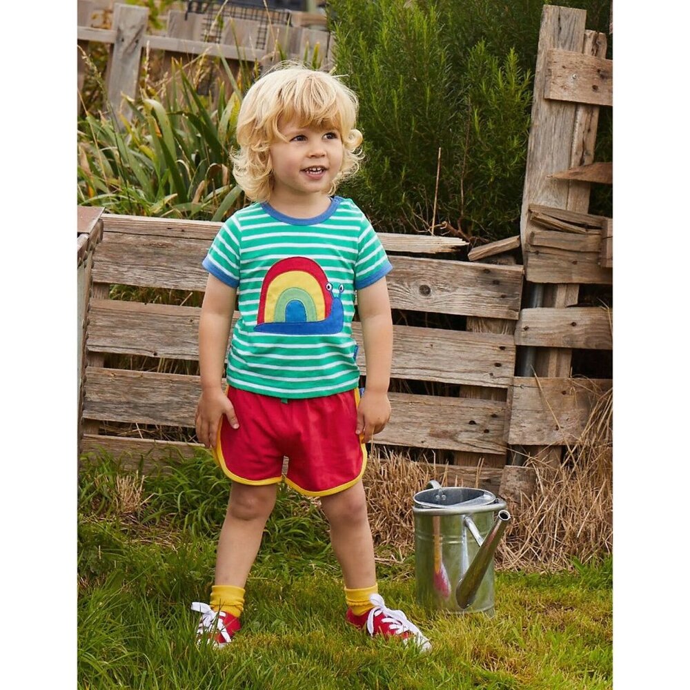 Kids Rainbow Striped Matching Set